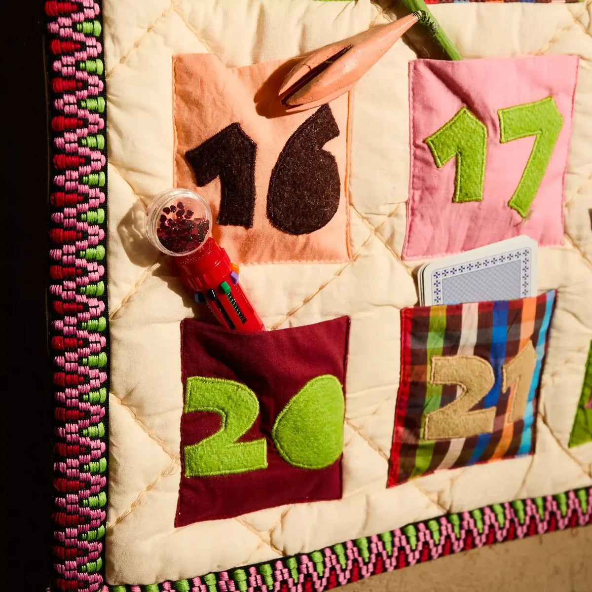 Maribel Quilted Advent Calendar-Christmas-Sage & Clare-The Bay Room