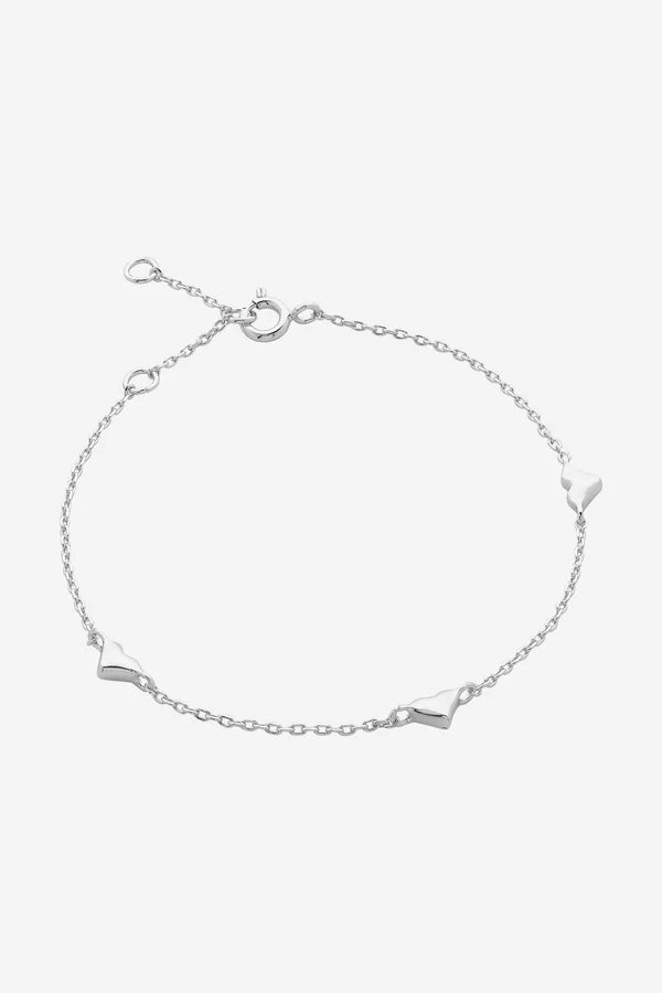 Mariel Silver Heart Bracelet-Jewellery-Liberte-The Bay Room