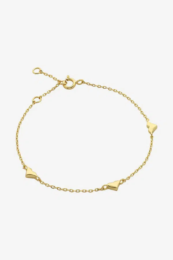 Mariel Soft Gold Heart Bracelet-Jewellery-Liberte-The Bay Room