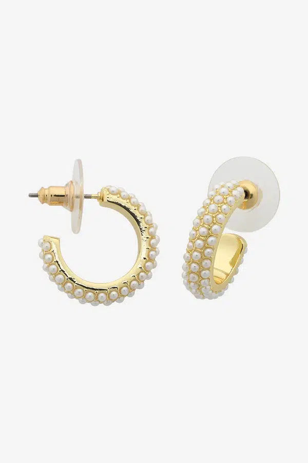 Marigold Gold Pearl Earring-Jewellery-Liberte-The Bay Room