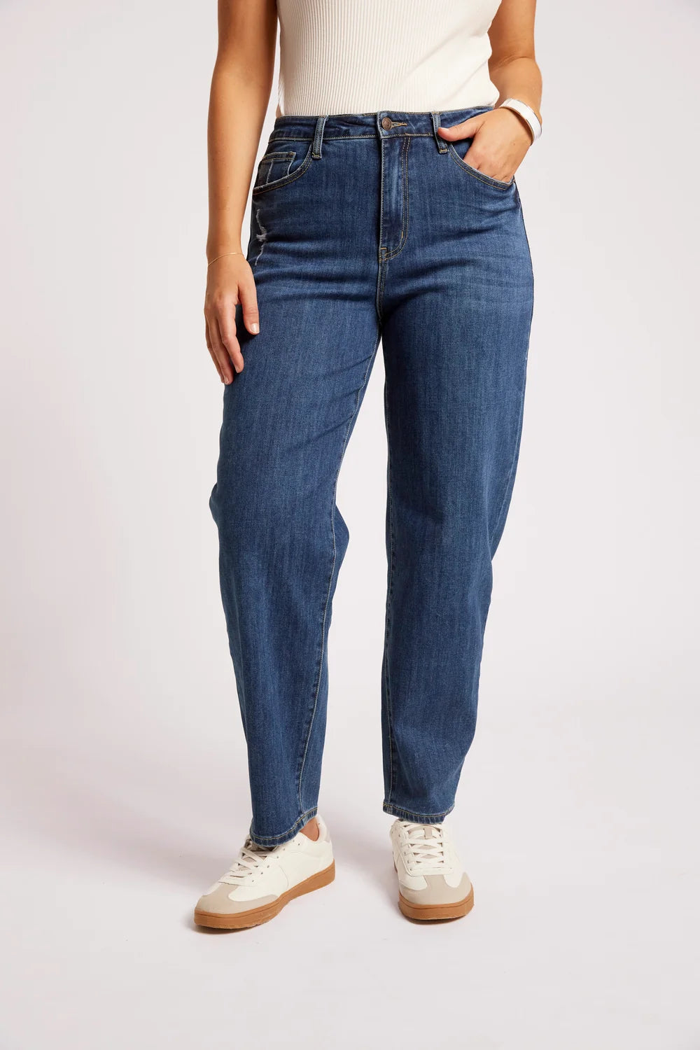 Maris Barrel Denim Jean - Denim-Jeans-Eb & Ive-The Bay Room
