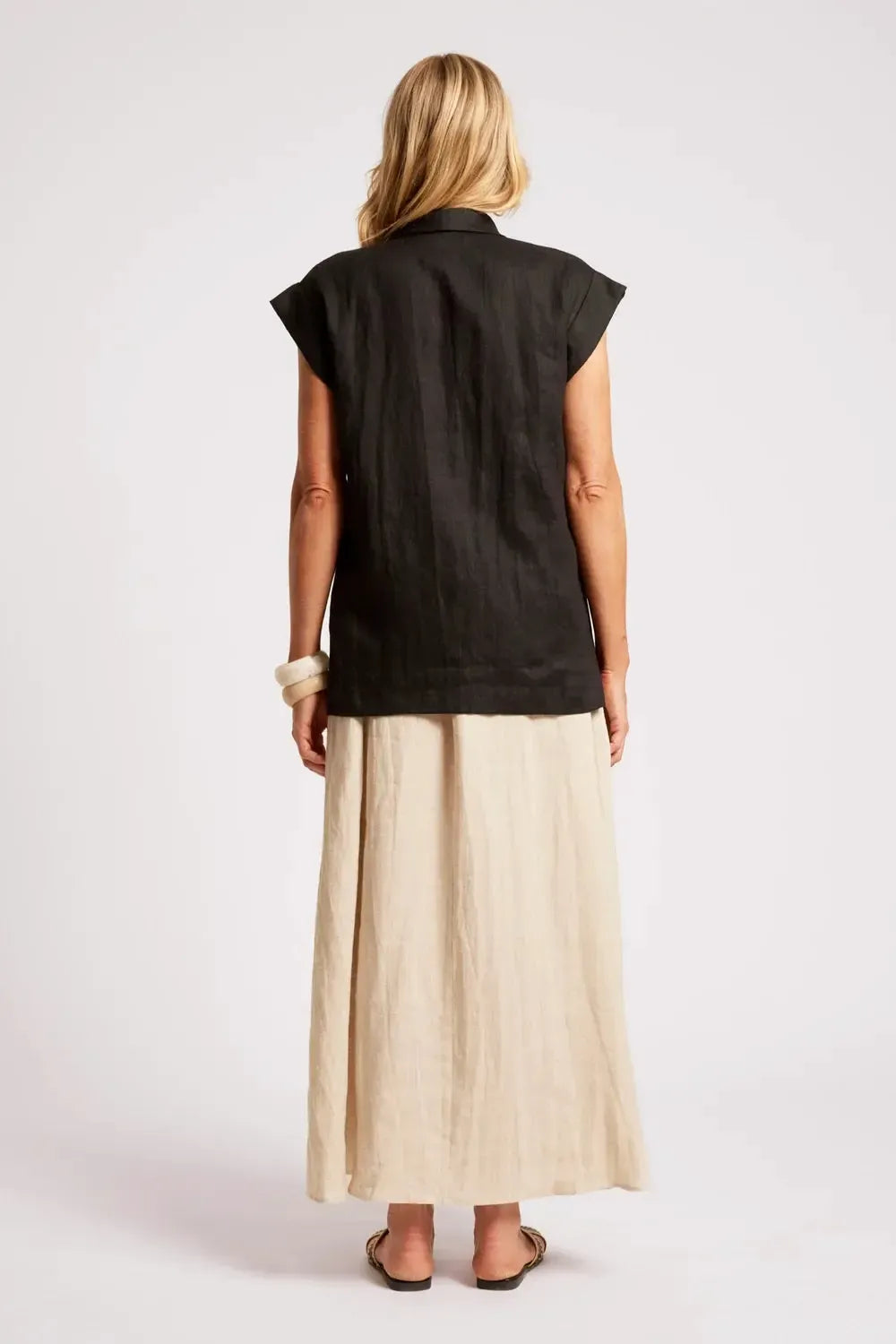 Maris Blazer Vest - Black-Jackets, Vests & Coats-Eb & Ive-The Bay Room