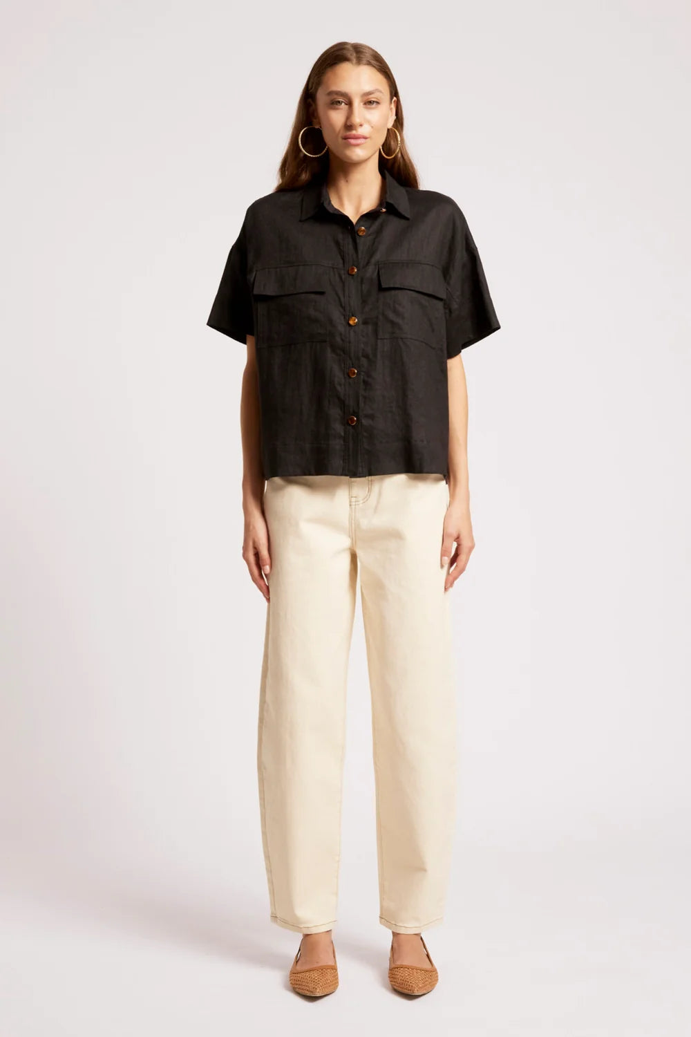 Maris Shirt - Black-Tops-Eb & Ive-The Bay Room