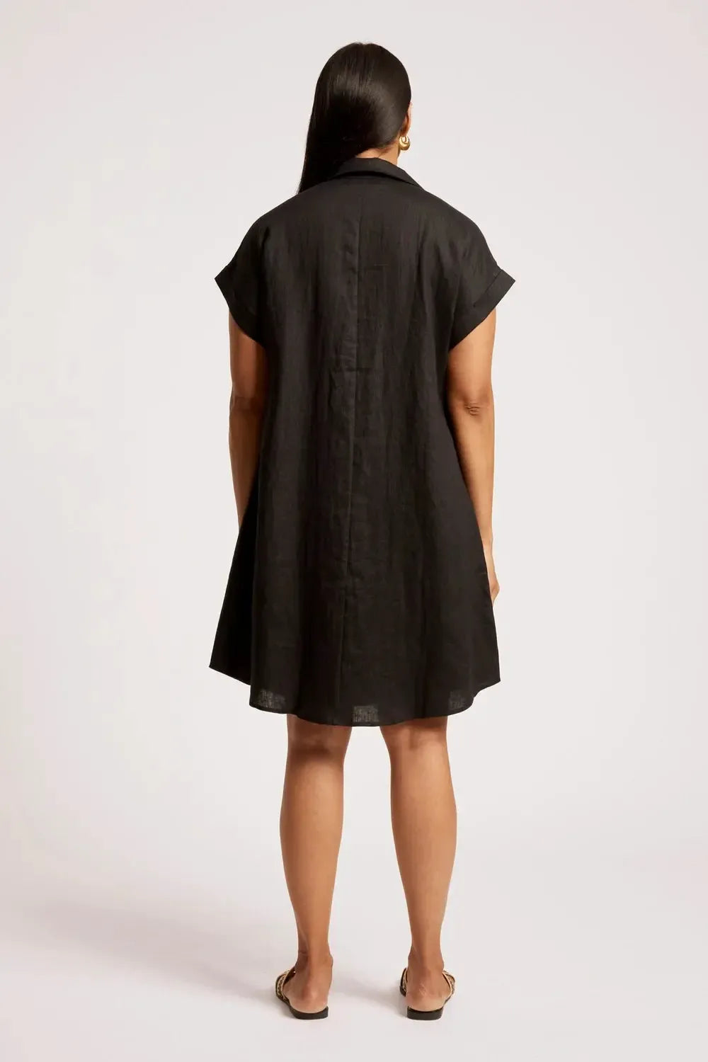 Maris Shirt Dress - Black-Dresses-Eb & Ive-The Bay Room