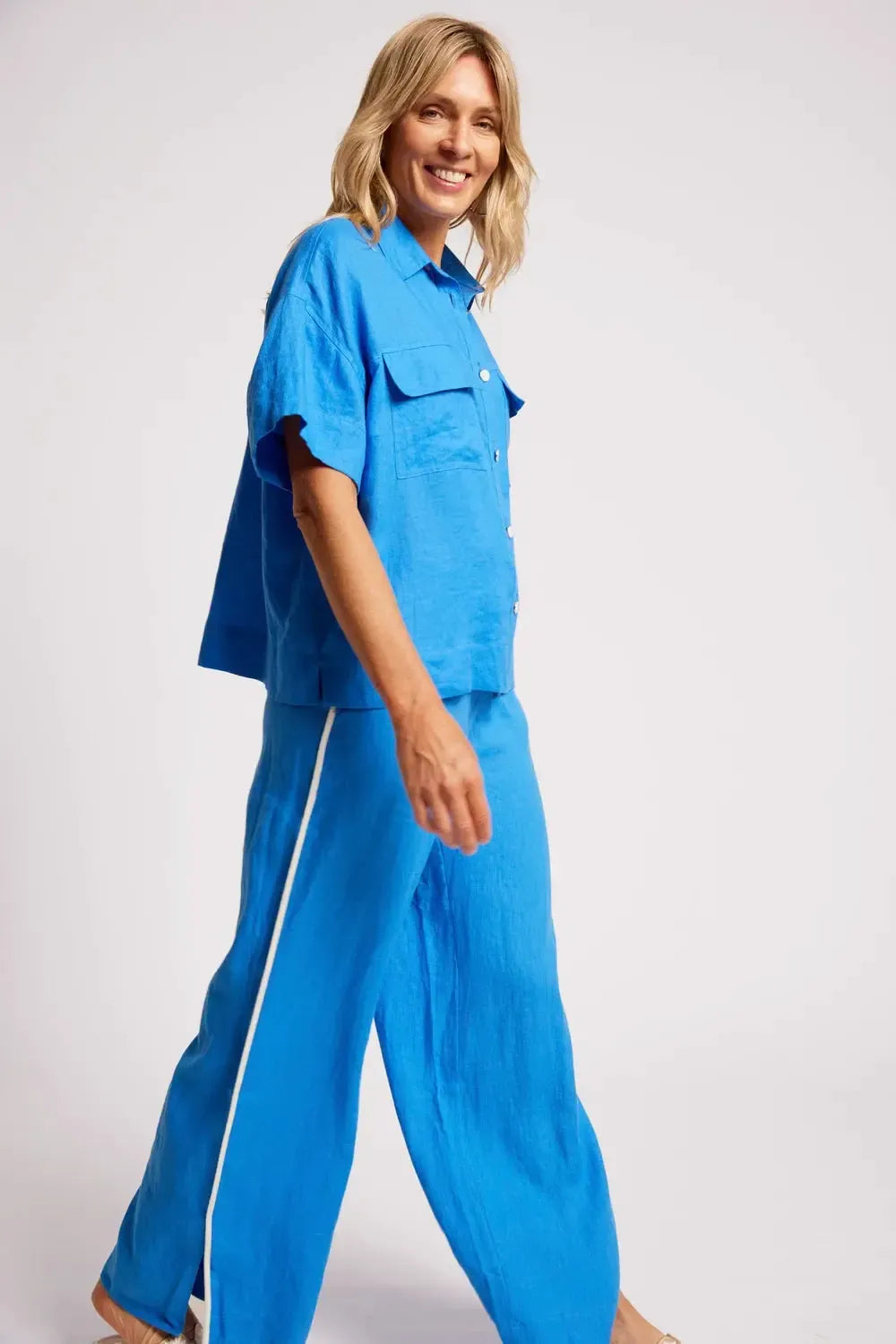Maris Shirt - Marine-Tops-Eb & Ive-The Bay Room