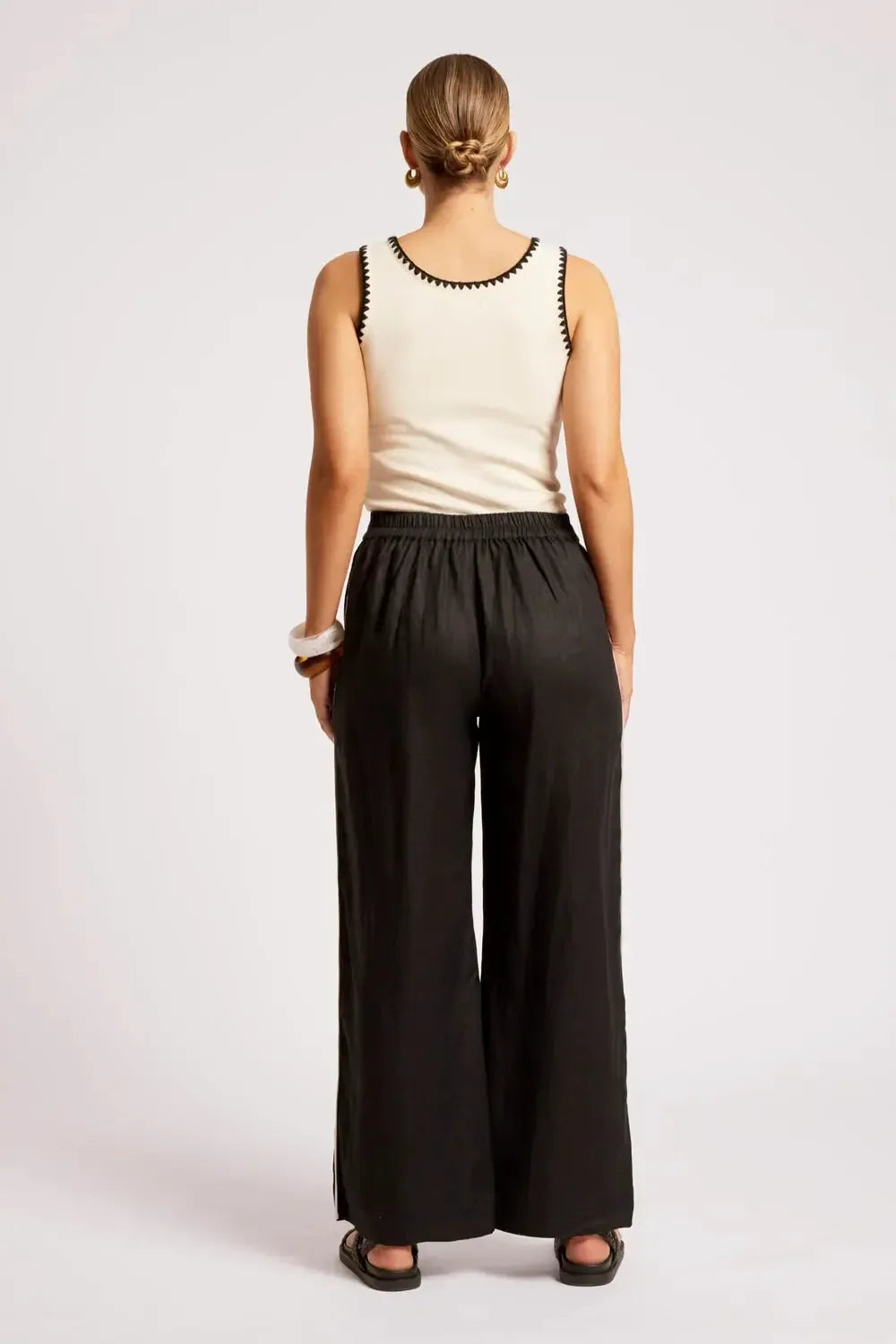 Maris Splice Pant - Black/Tusk-Pants-Eb & Ive-The Bay Room