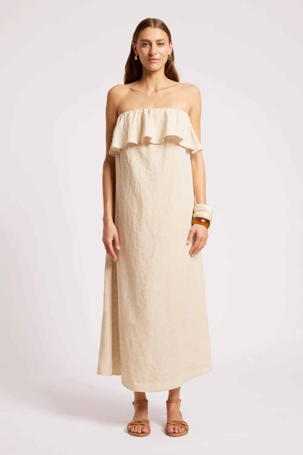 Maris Strapless Dress - Tusk-Dresses-Eb & Ive-The Bay Room