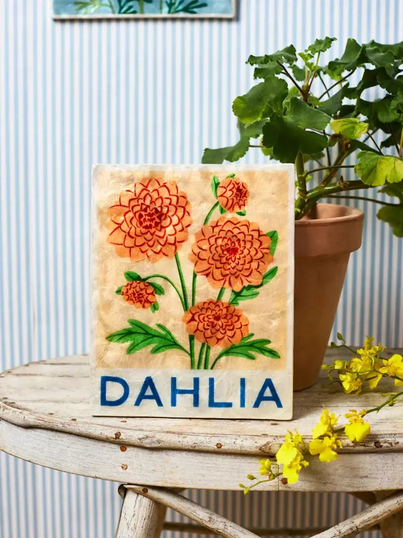 Market Wall Art Dahlia-Wall Decor-Jones & Co-The Bay Room
