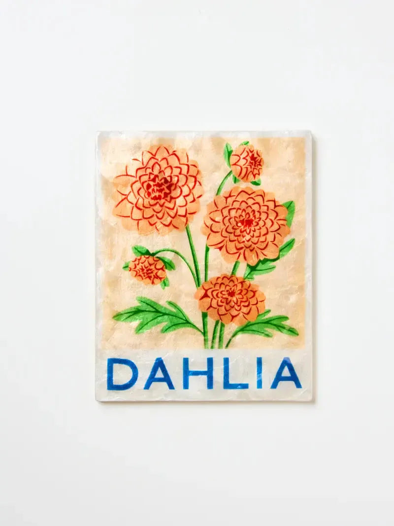 Market Wall Art Dahlia-Wall Decor-Jones & Co-The Bay Room