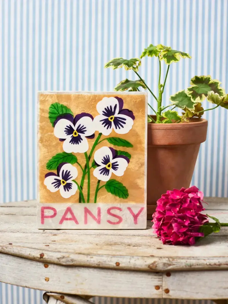 Market Wall Art Pansy-Wall Decor-Jones & Co-The Bay Room
