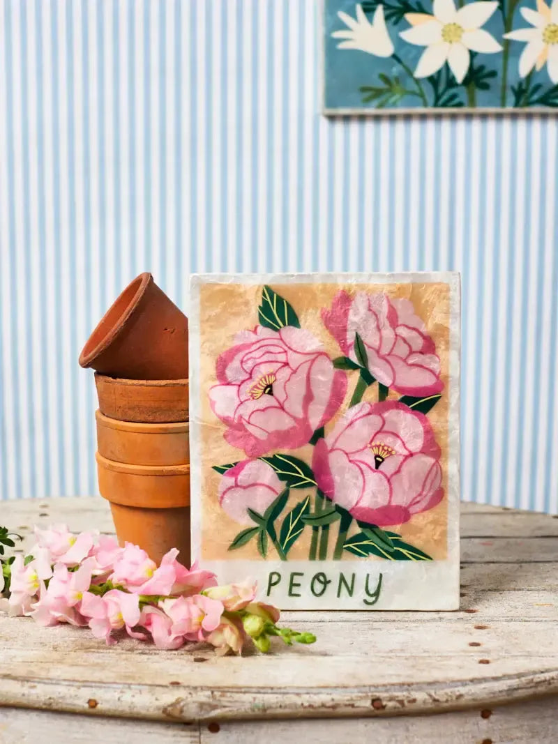 Market Wall Art Peony-Wall Decor-Jones & Co-The Bay Room