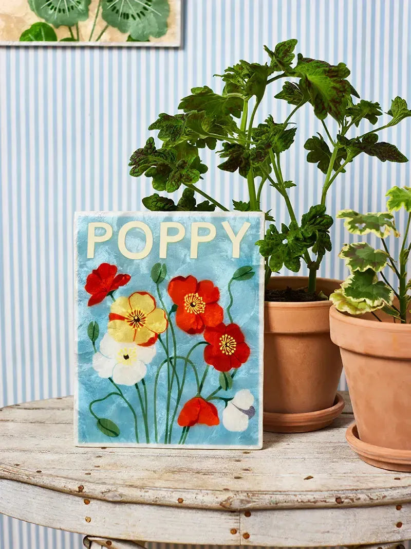 Market Wall Art Poppy-Wall Decor-Jones & Co-The Bay Room