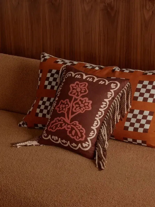 Martine Mini Brown 30x40cm Cushion-Soft Furnishings-Bonnie & Neil-The Bay Room