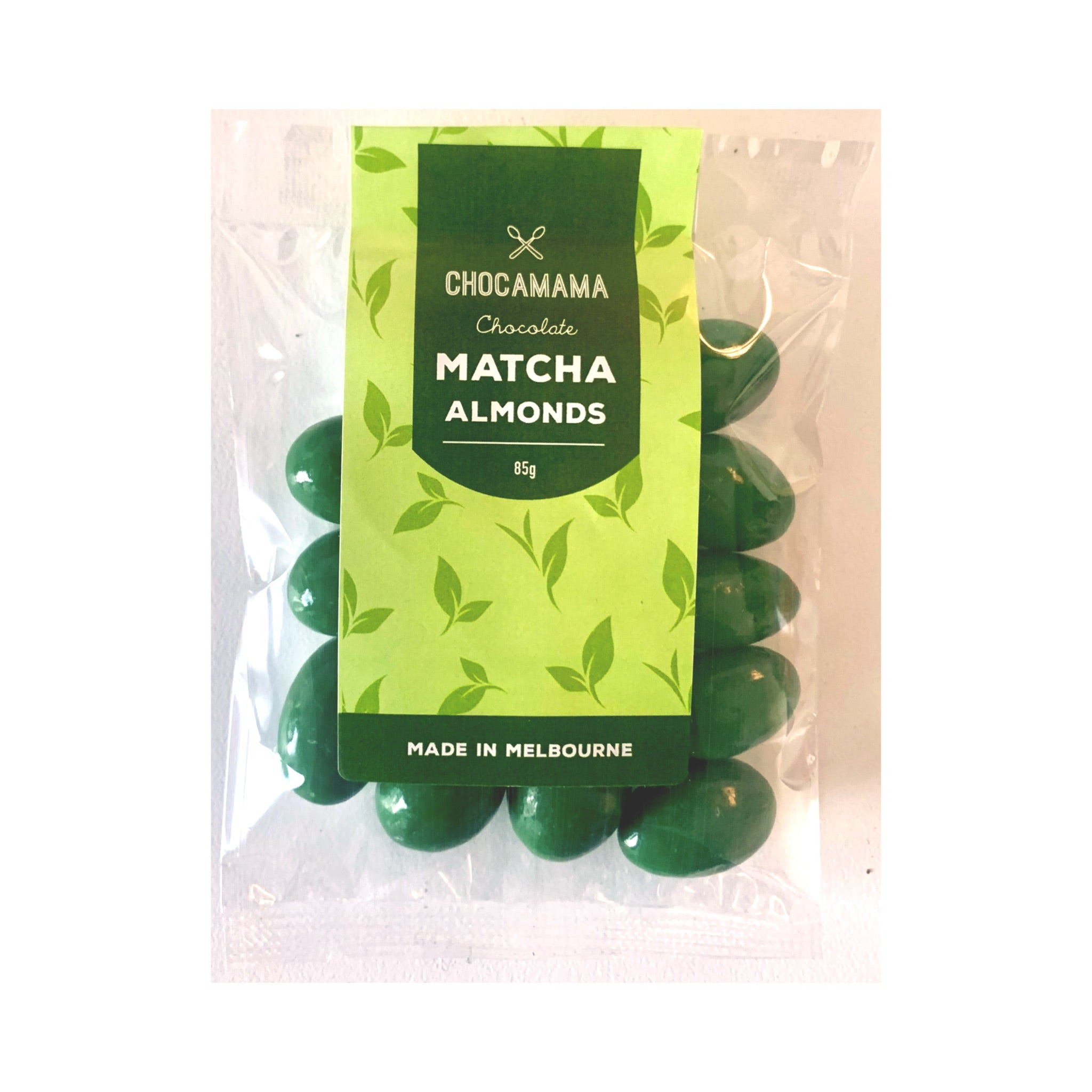 Matcha Almonds Mini Bag 85g-Gourmet Food & Drink-Chocamama-The Bay Room