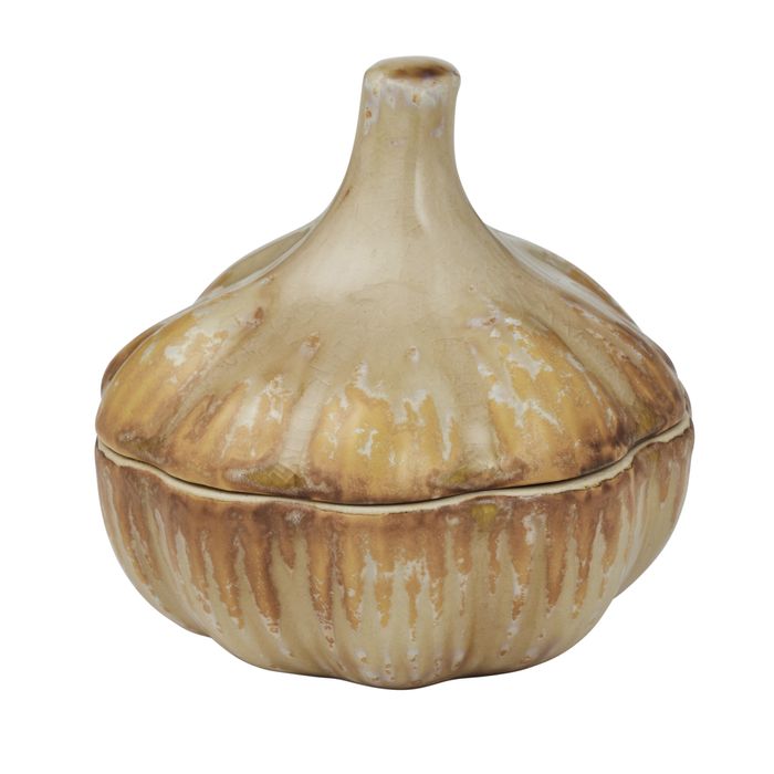 Matera Ceramic Garlic Jar 10x10x10.5cm-Kitchenware-Coast To Coast Home-The Bay Room