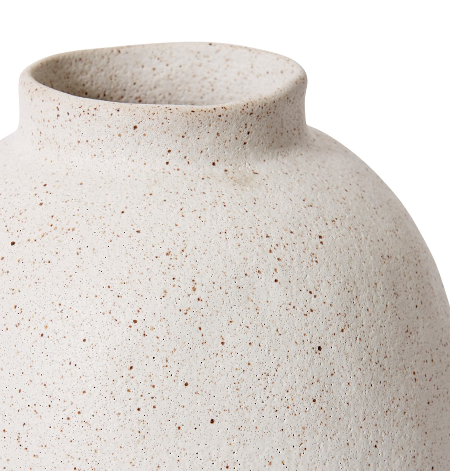 Matias Footed Vase Sandy White 25x25x32cm-Pots, Planters & Vases-Elme Living-The Bay Room