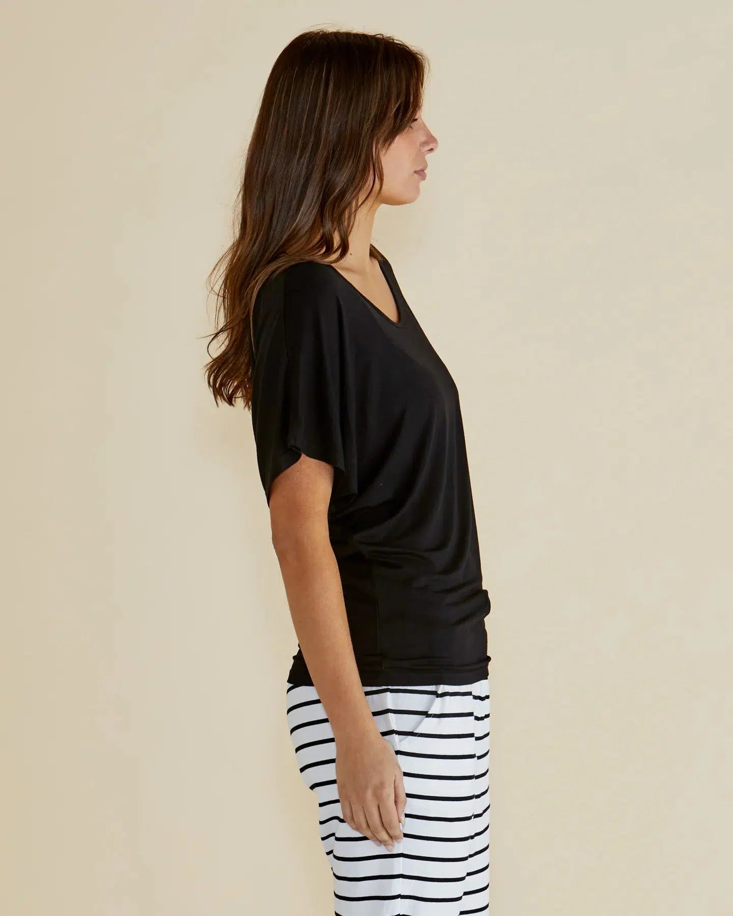 Maui Tee - Black-Tops-Betty Basics-The Bay Room