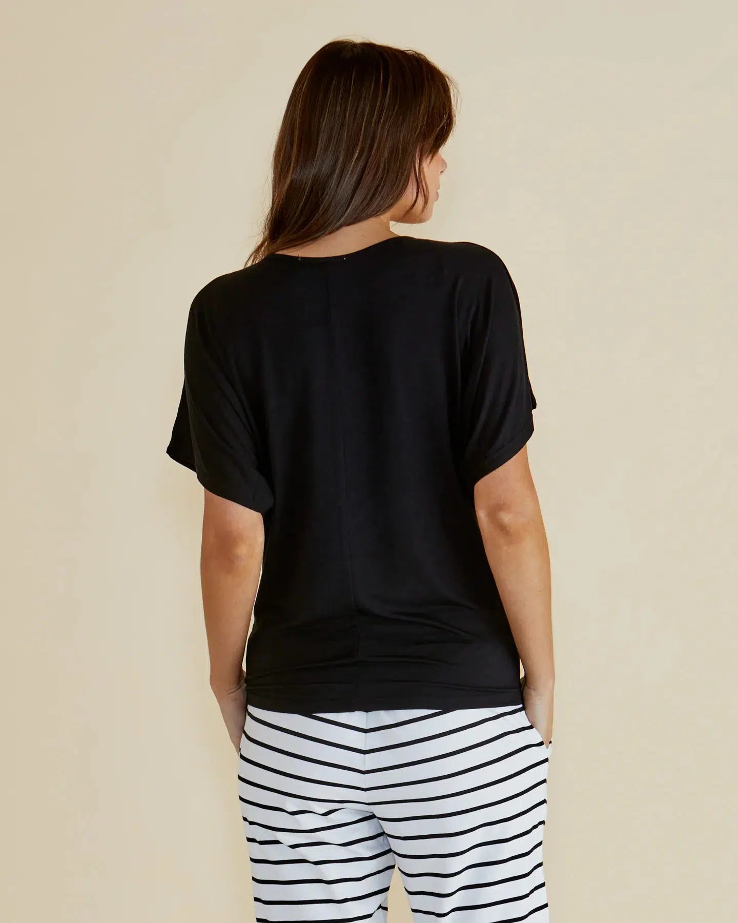 Maui Tee - Black-Tops-Betty Basics-The Bay Room