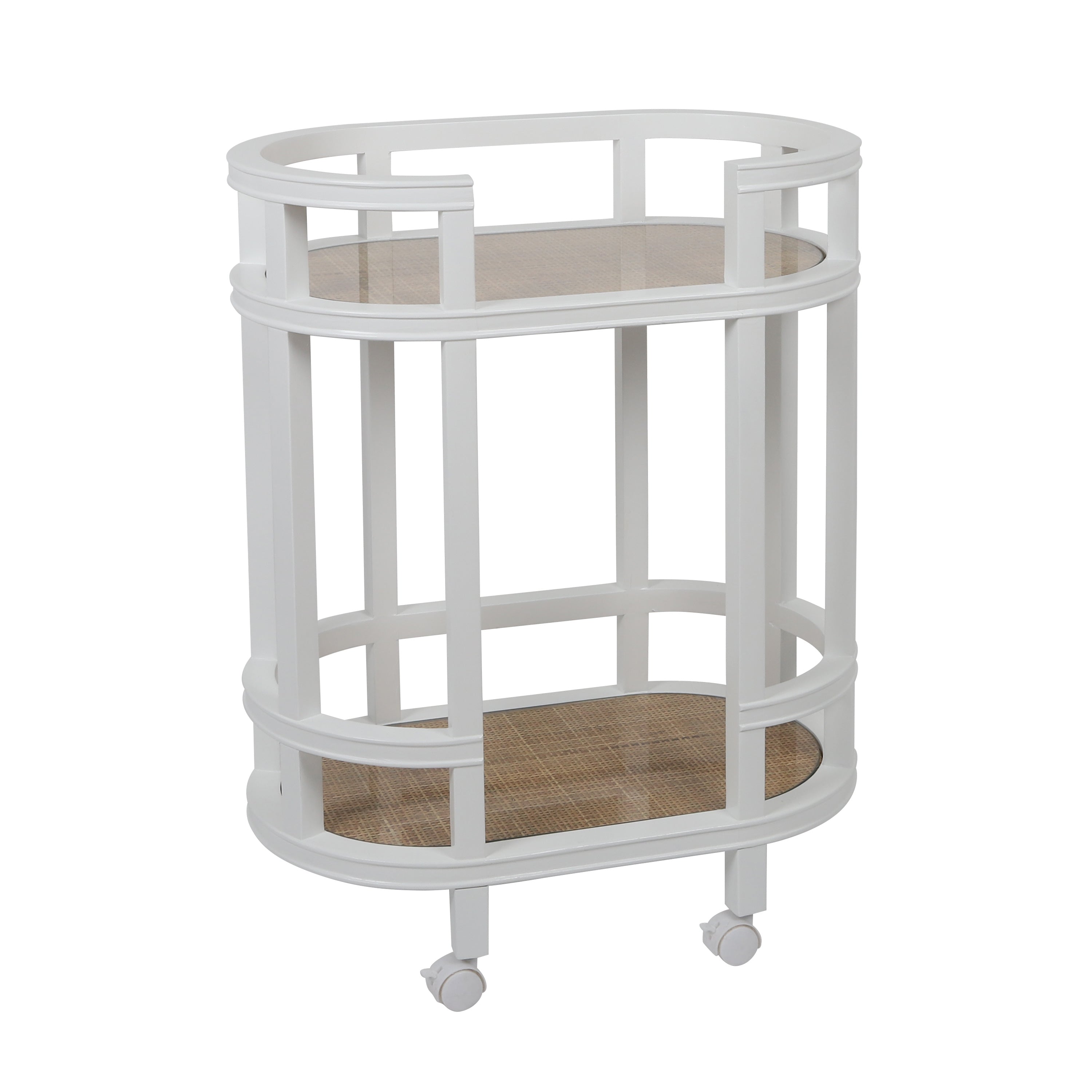 Maui Wood/Rattan Bar Cart 62x36x80cm-Furniture-Coast To Coast Home-The Bay Room
