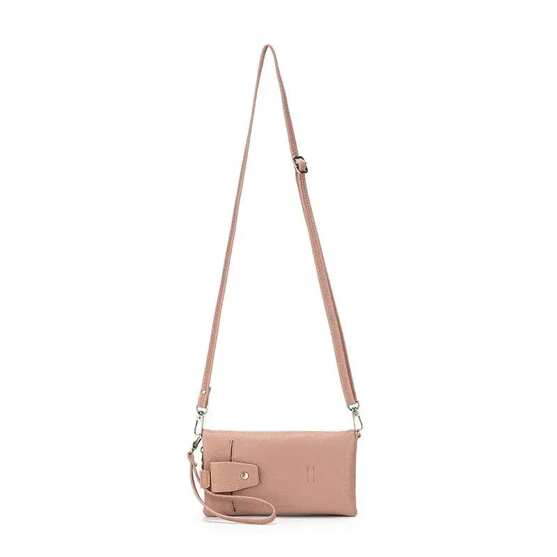 Mavie Deep Pink Crossbody Wallet-Bags & Clutches-Black Caviar Designs-The Bay Room