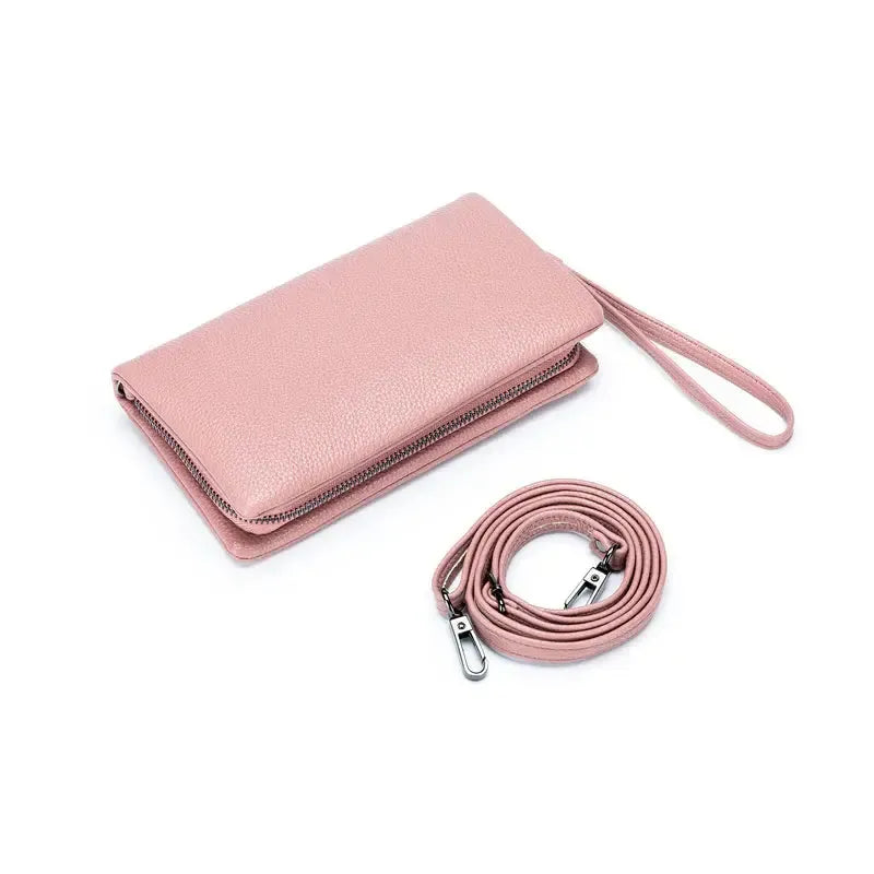 Mavie Deep Pink Crossbody Wallet-Bags & Clutches-Black Caviar Designs-The Bay Room