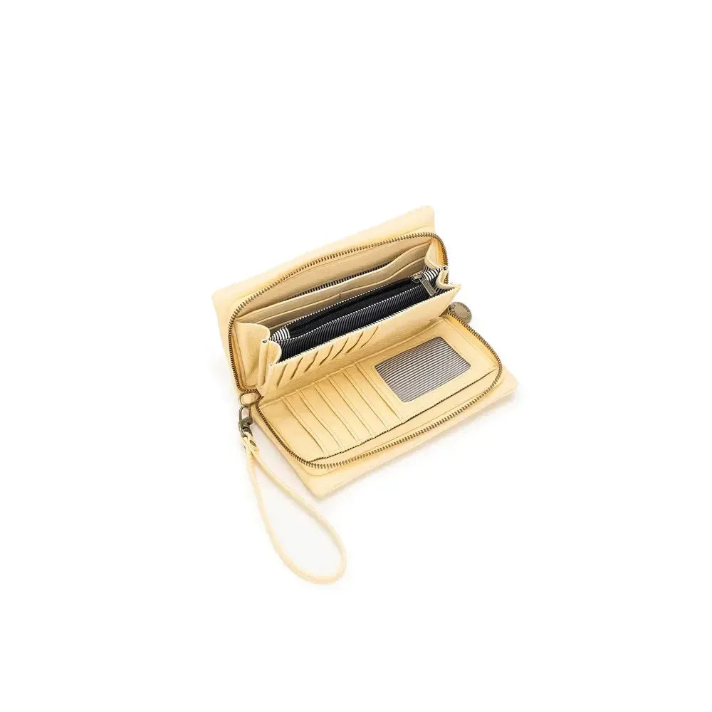 Mavie Yellow Chiffon Crossbody Wallet-Bags & Clutches-Black Caviar Designs-The Bay Room