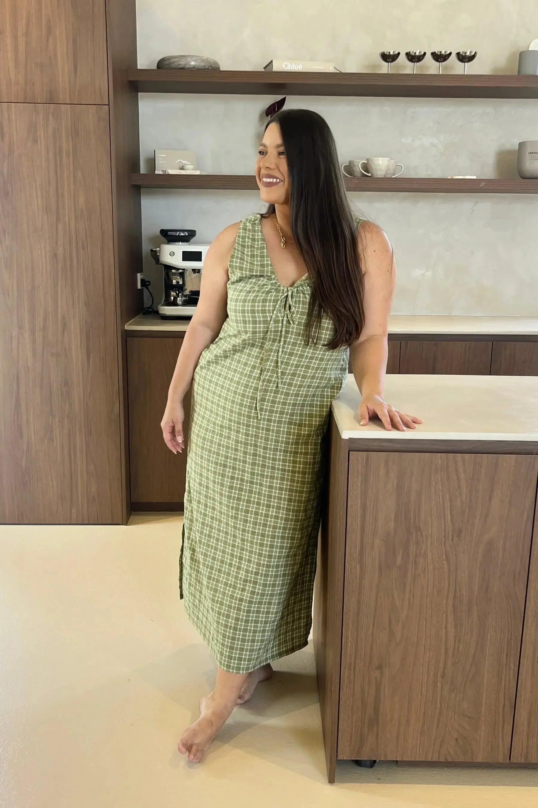 Maya Dress - Thyme (Women's)-Ziggy Lou-The Bay Room