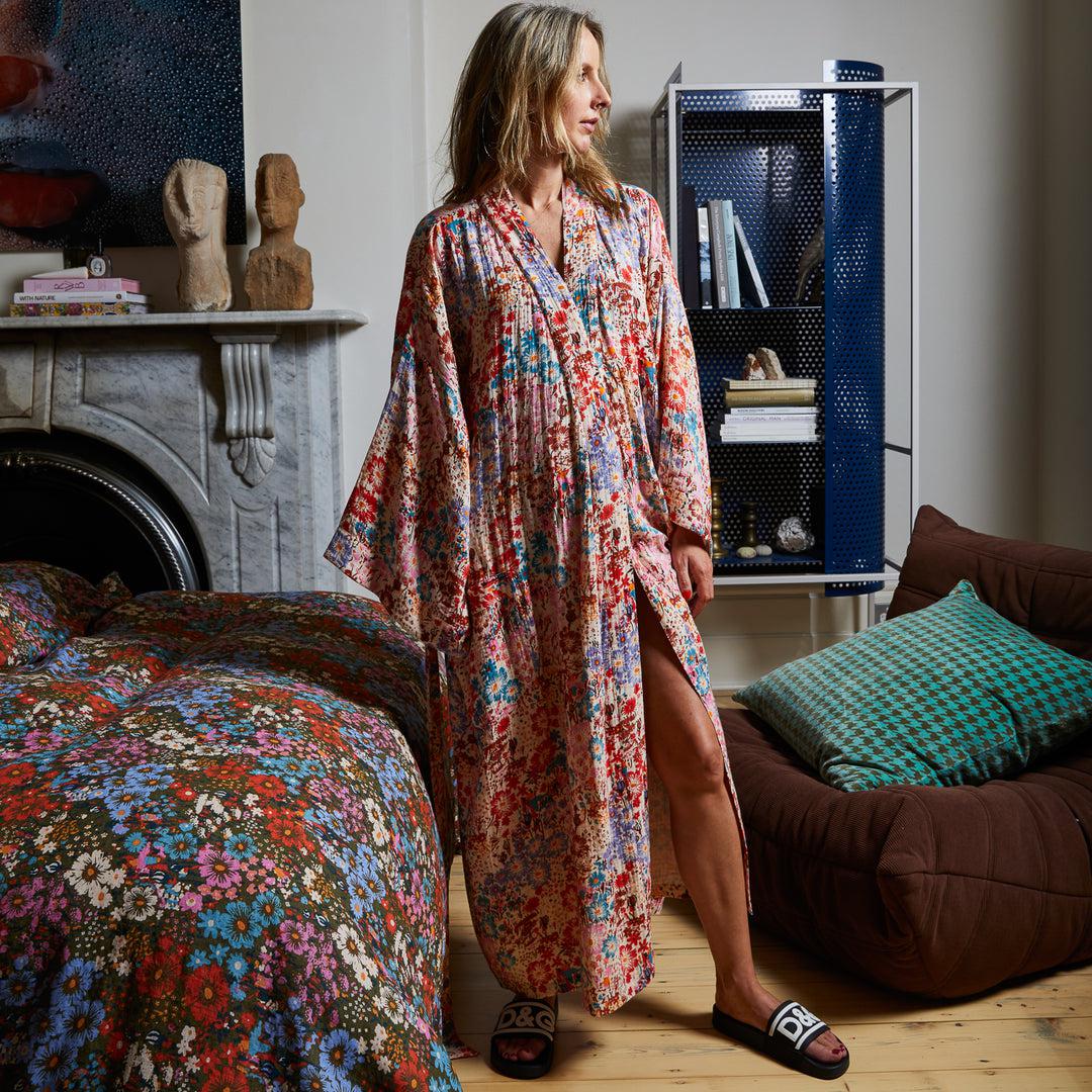 Meadow Cotton Bath Robe-Sleepwear & Robes-Sage & Clare-The Bay Room