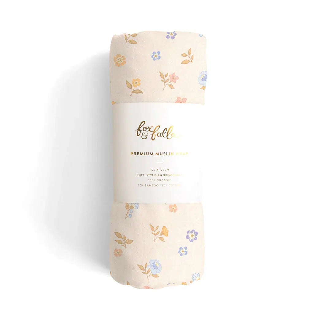 Meadow Organic Muslin Wrap Swaddle-Nursery & Nurture-Fox & Fallow-The Bay Room