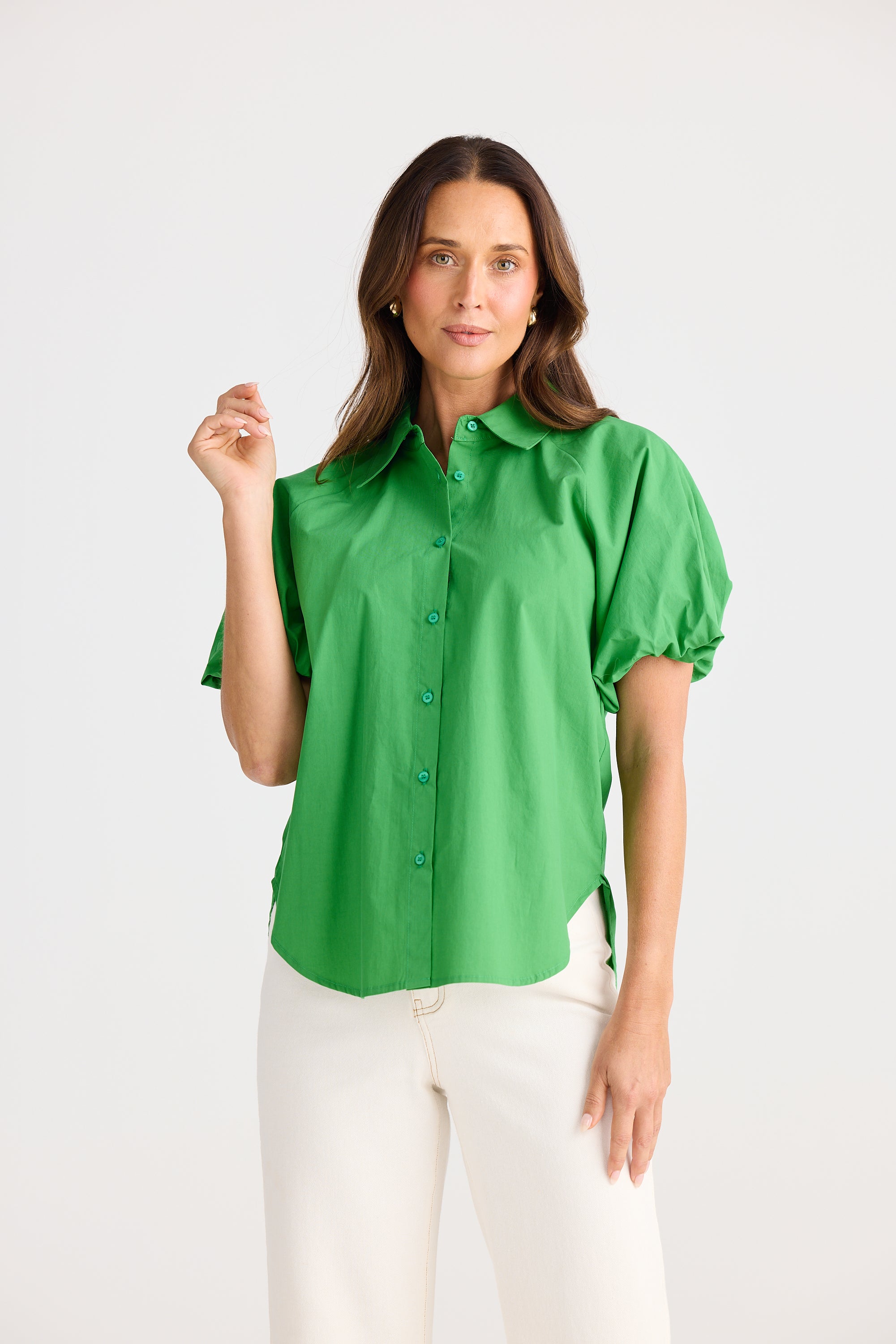Meadow Shirt - Jade-Tops-Brave & True-The Bay Room