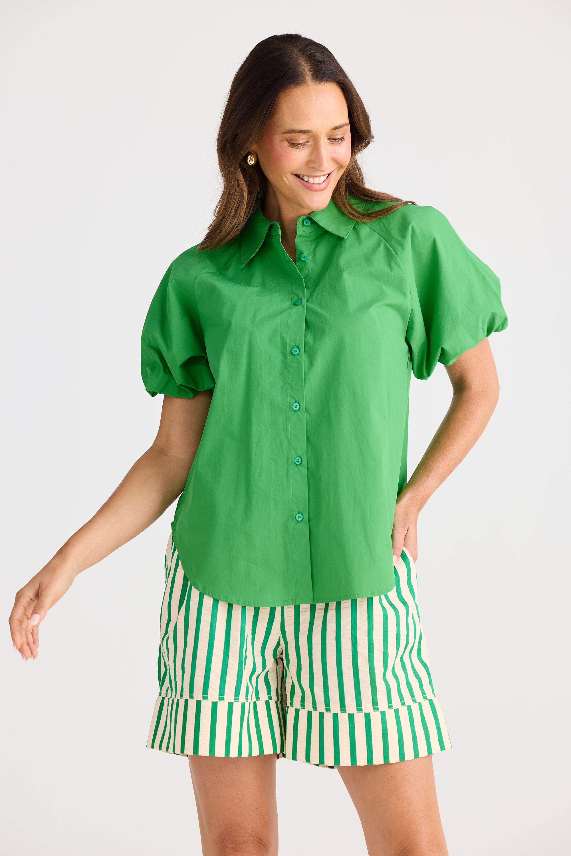Meadow Shirt - Jade-Tops-Brave & True-The Bay Room