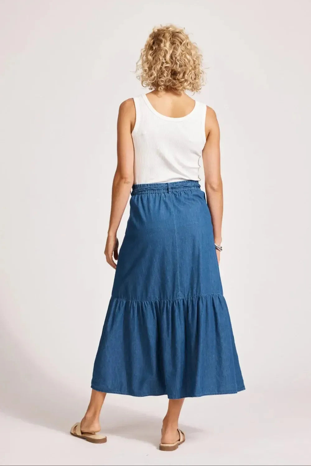 Melenia Denim Skirt - Indigo-Eb & Ive-The Bay Room