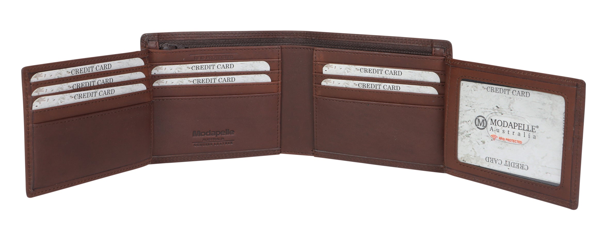 Men’s Leather Wallet - Brown-For Him-Modapelle-The Bay Room