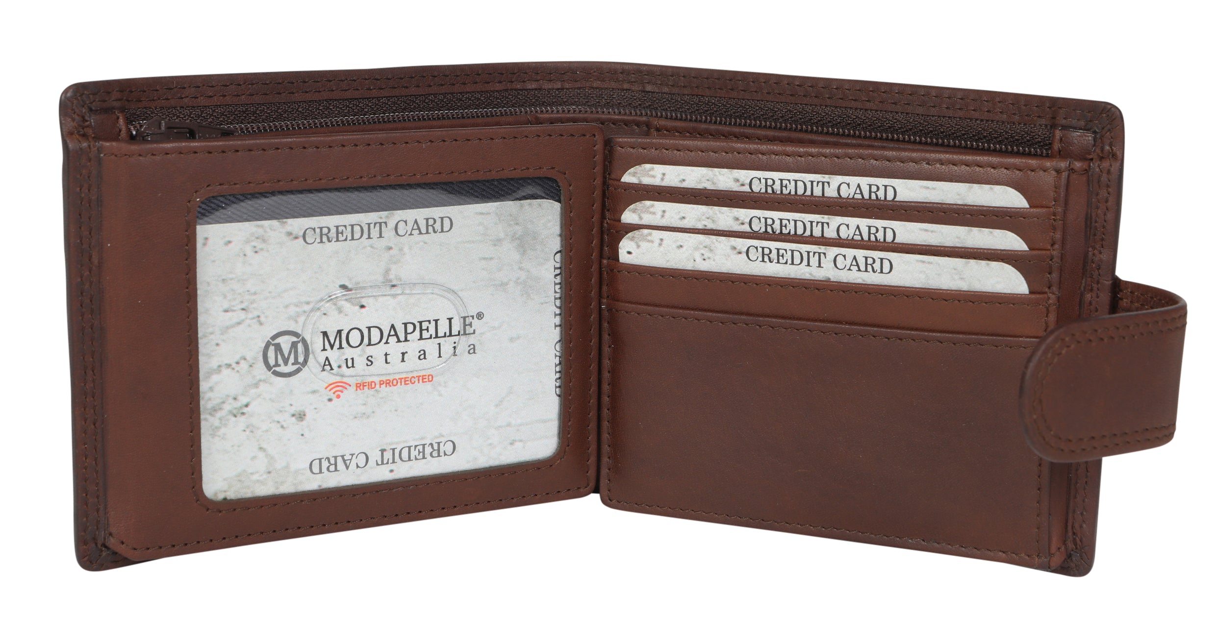 Men’s Leather Wallet - Brown-For Him-Modapelle-The Bay Room