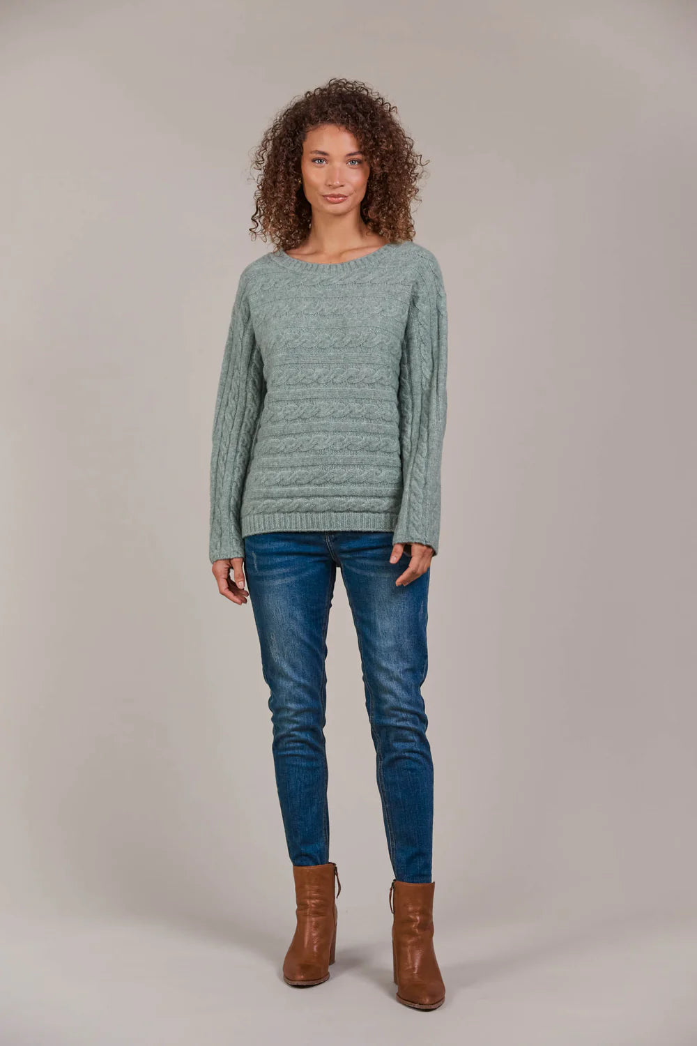 Merano Cable Knit - Jasper-General-Eb & Ive-The Bay Room