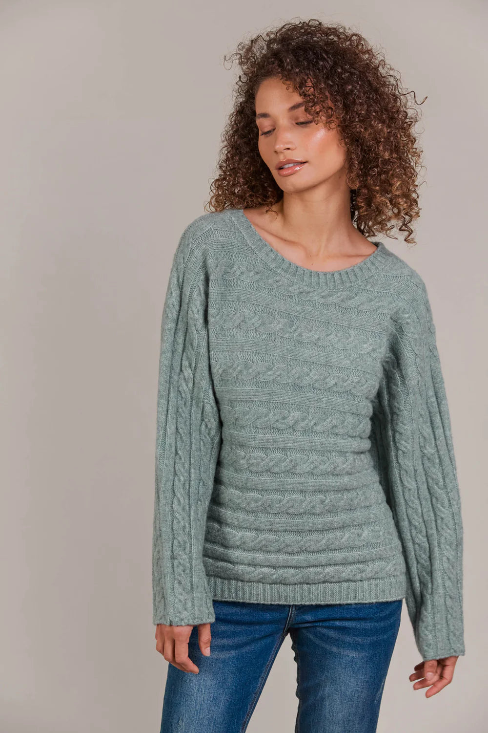 Merano Cable Knit - Jasper-General-Eb & Ive-The Bay Room