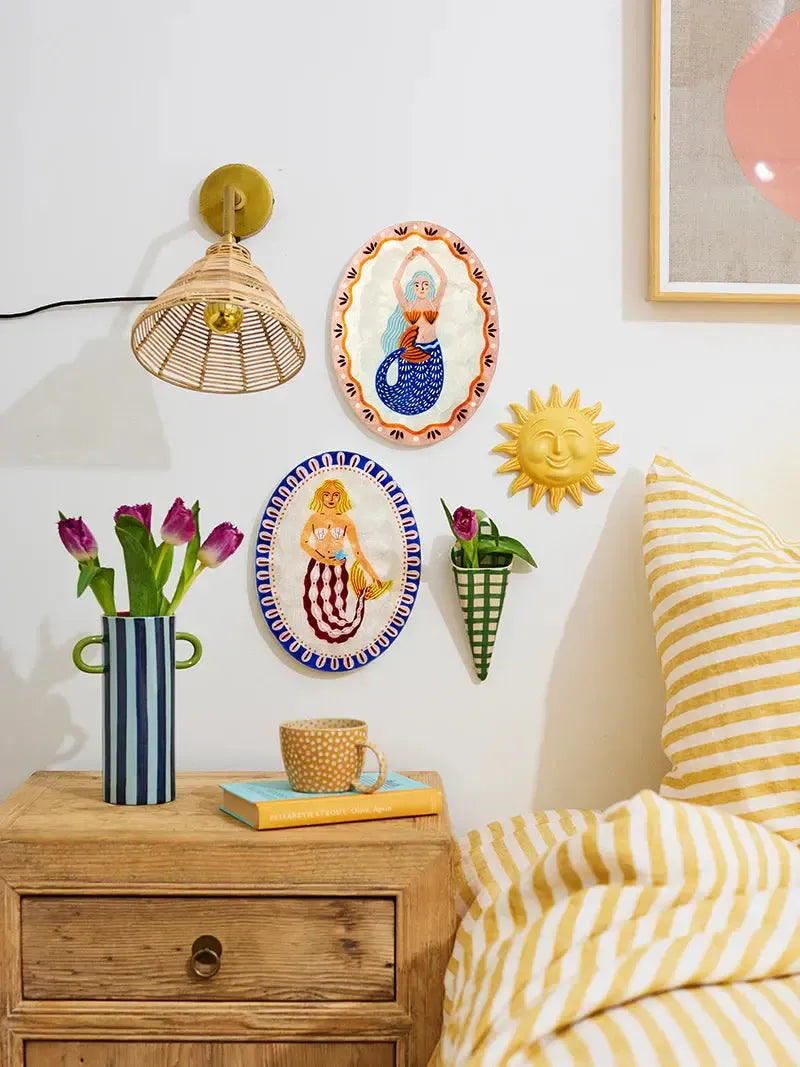 Mermaid Coral Cowrie Tile-Wall Decor-Jones & Co-The Bay Room