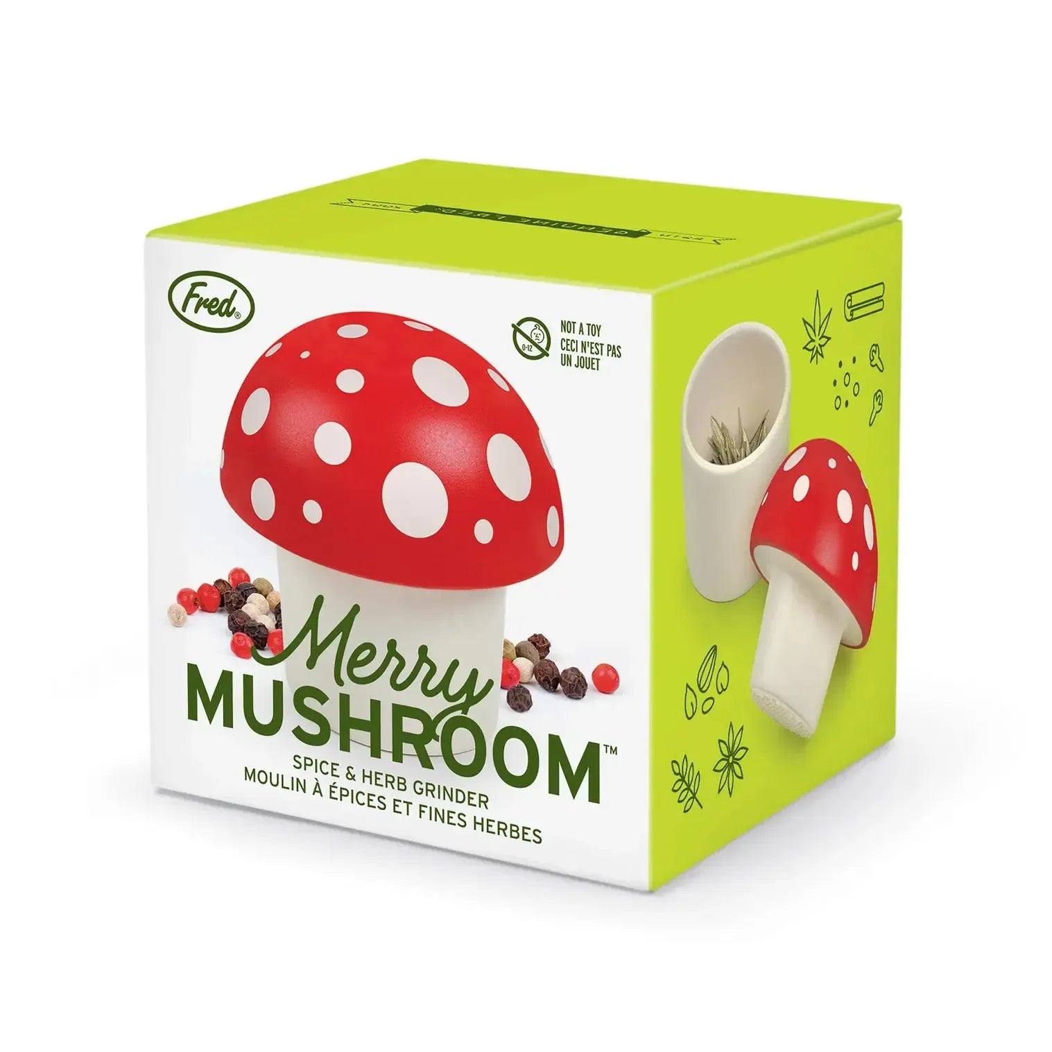 Merry Mushroom Herb Grinder 7x7x7cm-Kitchenware-Fred-The Bay Room
