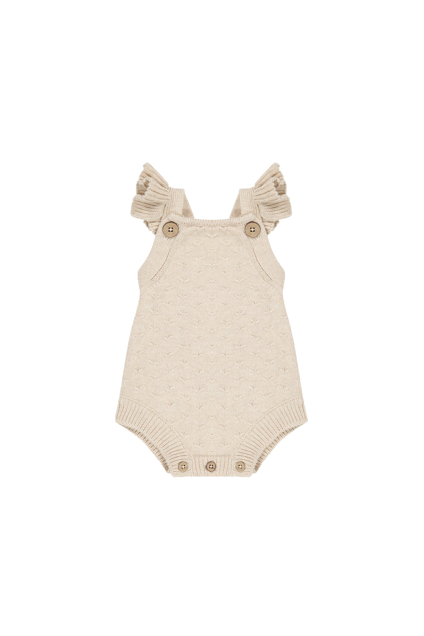 Mia Knitted Romper - Oatmeal Marle-Clothing & Accessories-Jamie Kay-The Bay Room