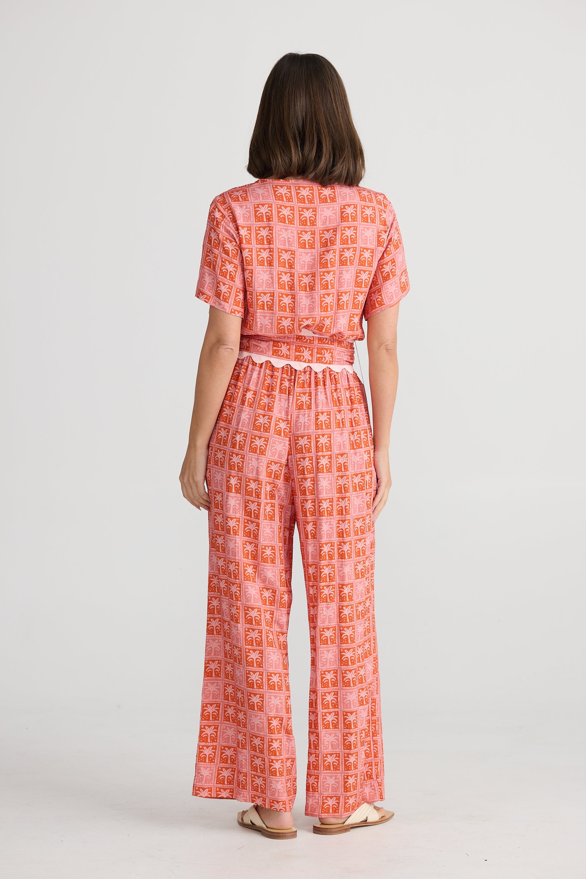 Midtown Jumpsuit - Disco Palm-Playsuits, Jumpsuits & Overalls-Holiday-The Bay Room