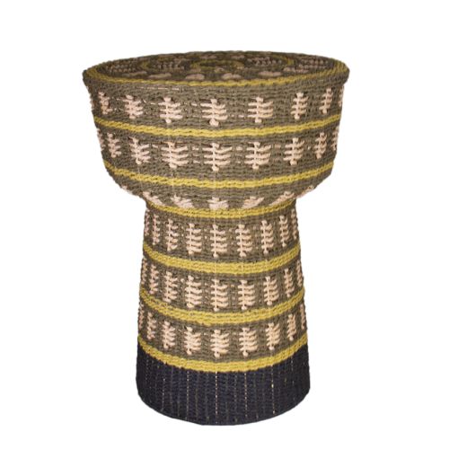 Mika Woven Decorative Side Table-Furniture-DWBH-The Bay Room