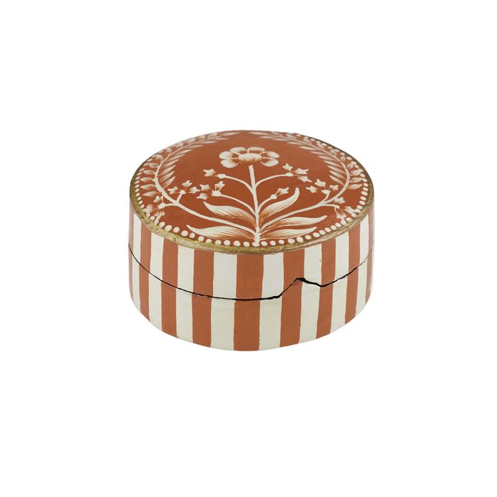 Milia Paper Mache Trinket Box 8x4.5cm-Decor Items-Coast To Coast Home-The Bay Room