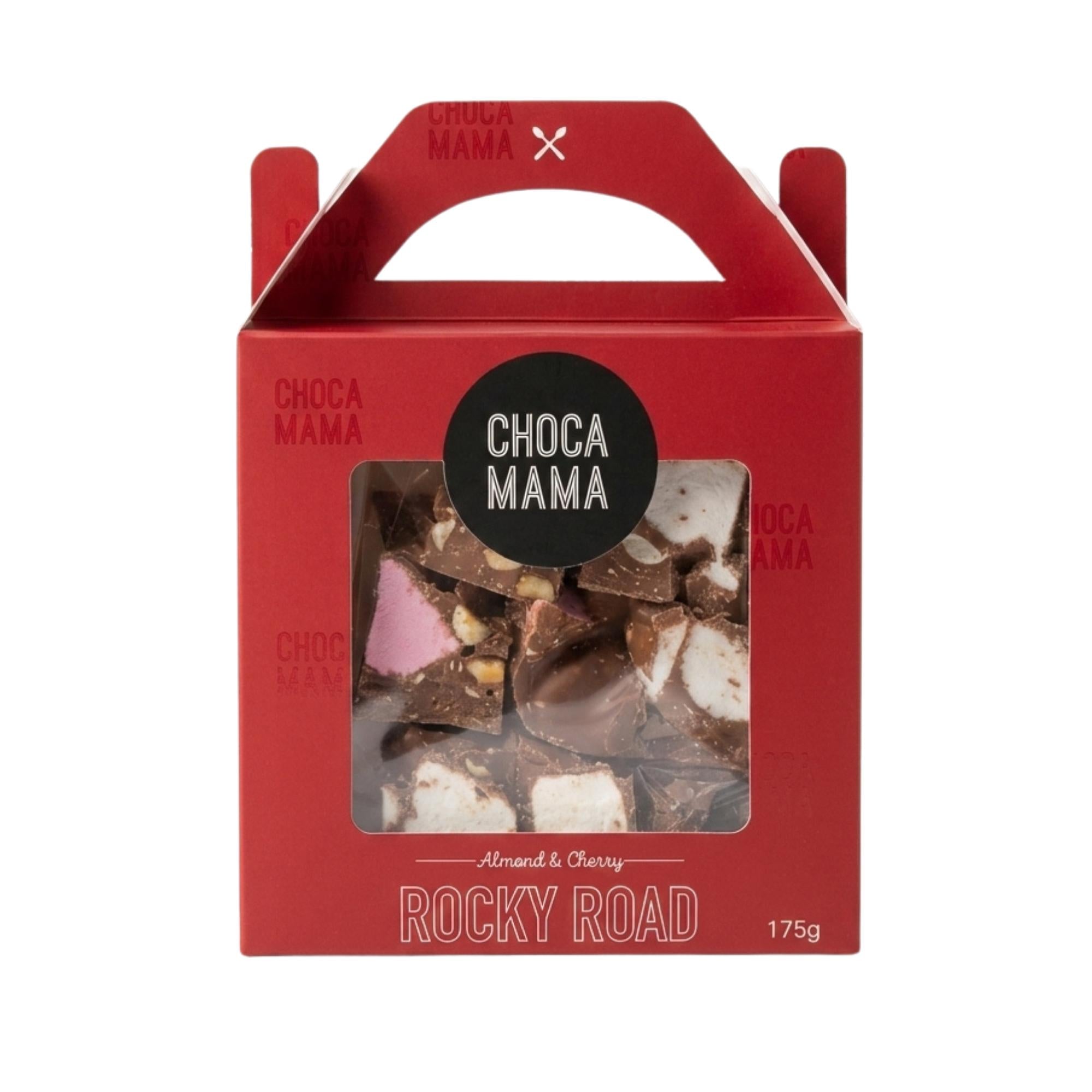 Milk Almond & Cherry Rocky Road Bites 175g-Gourmet Food & Drink-Chocamama-The Bay Room