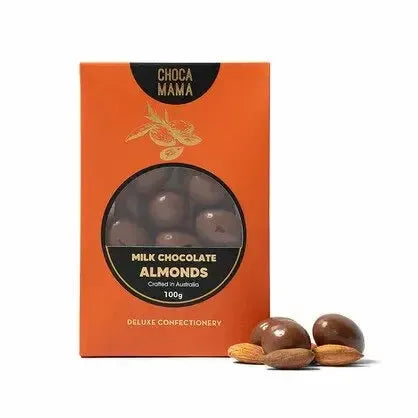 Milk Chocolate Almonds 100g-Gourmet Food & Drink-Chocamama-The Bay Room