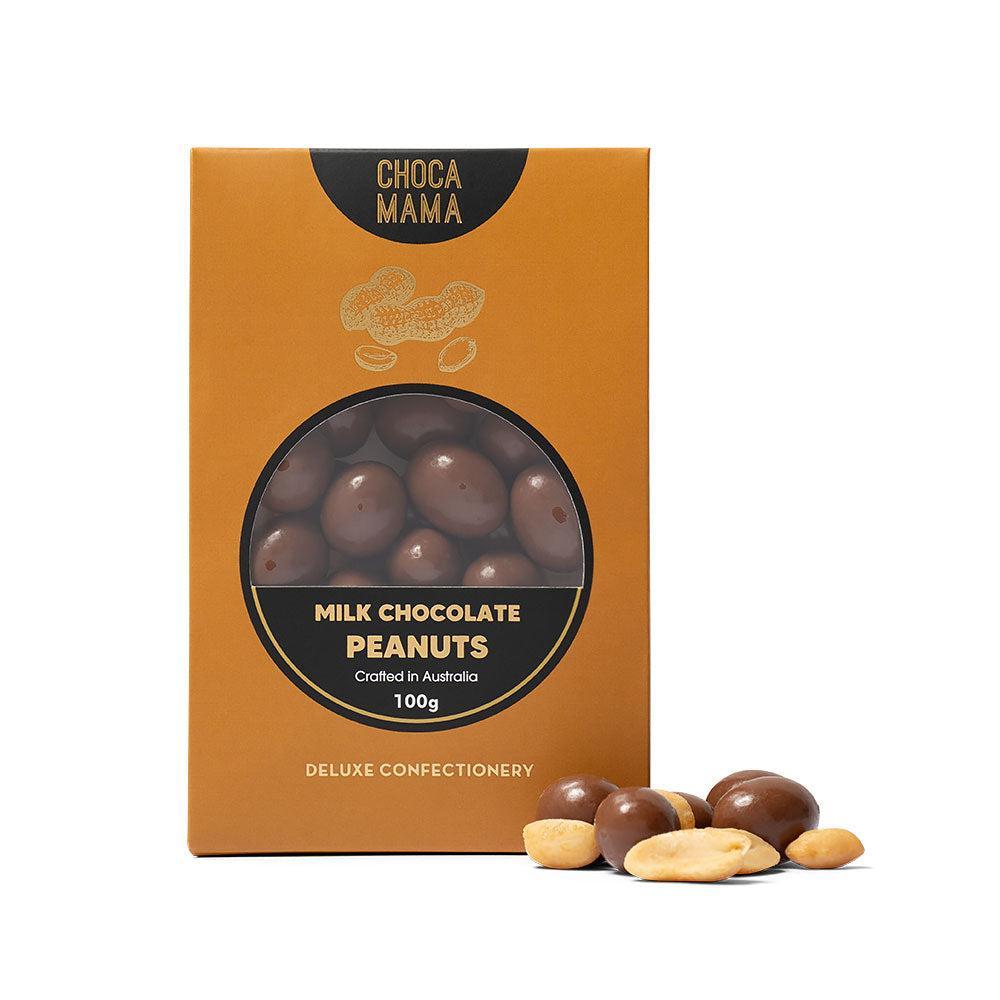 Milk Chocolate Peanuts 100g-Gourmet Food & Drink-Chocamama-The Bay Room