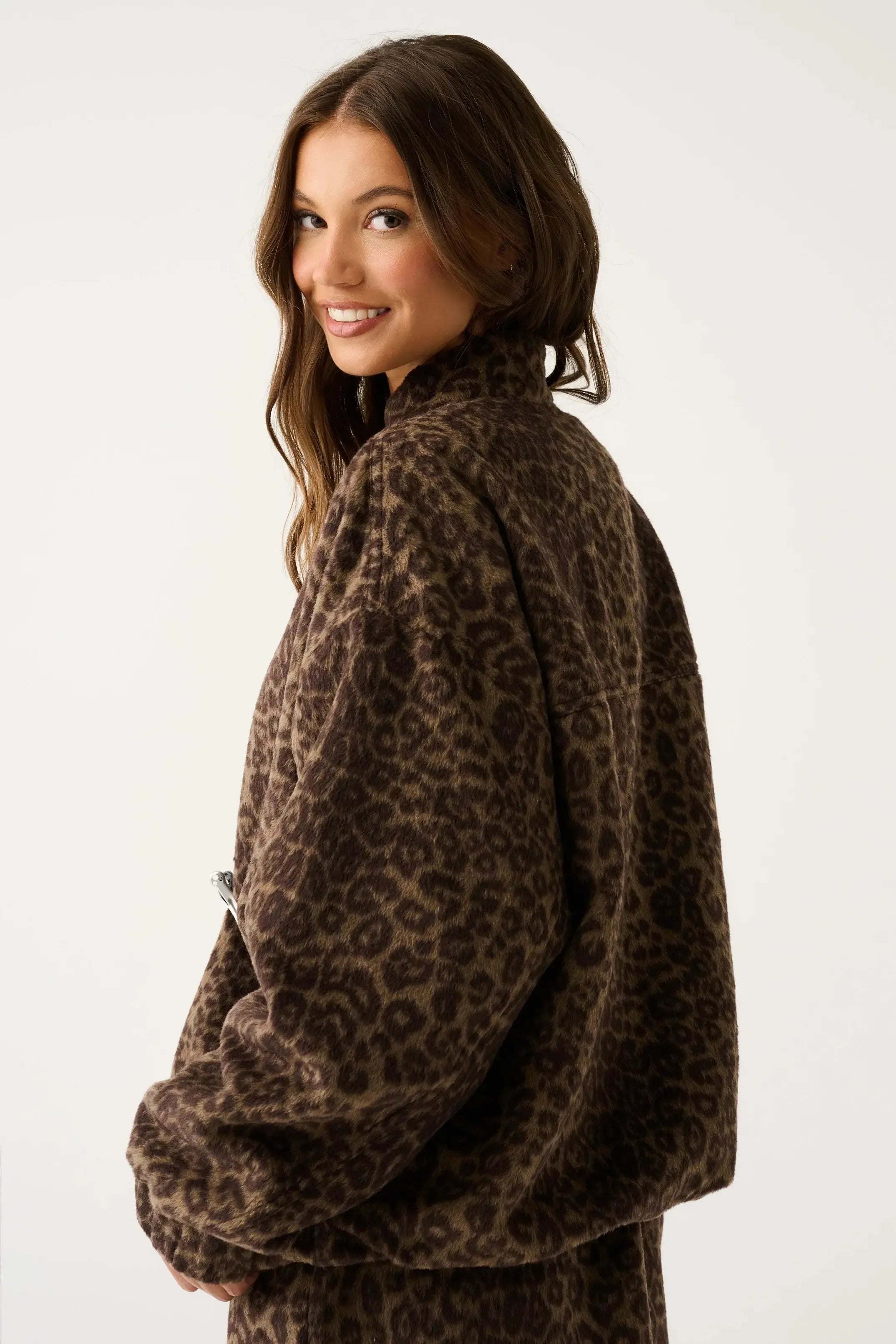 Milo Jacket - Brushed Leopard-Jackets, Coats & Vests-Cartel & Willow-The Bay Room
