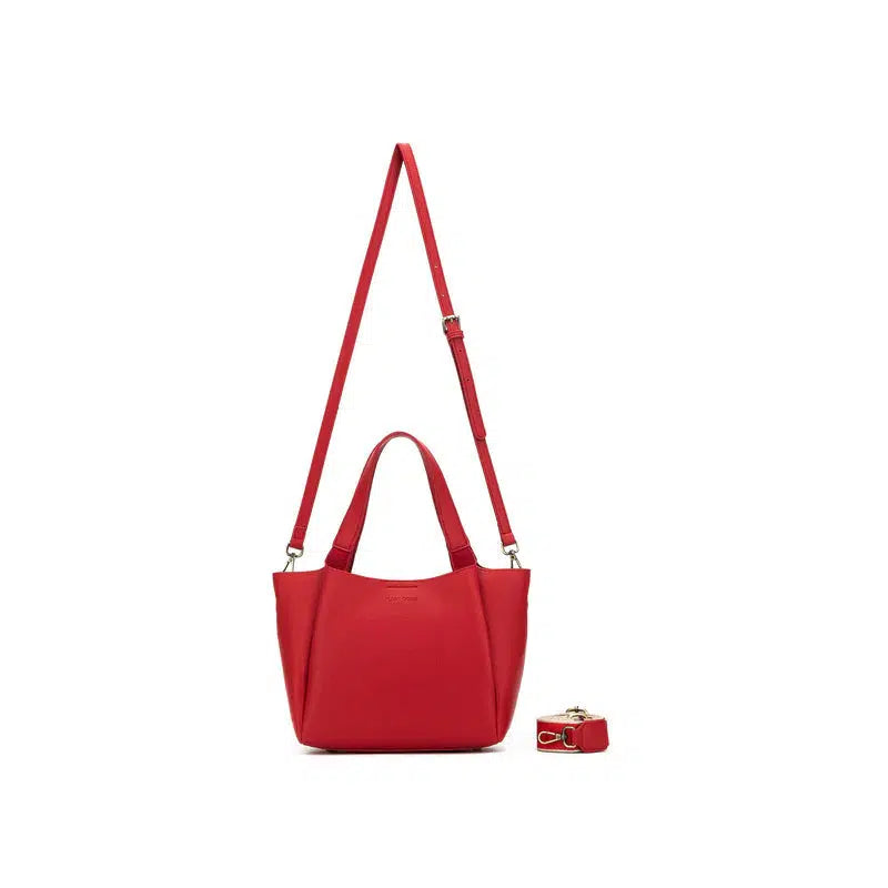 Mini Evelyn Red 3 Piece Hobo Tote-Bags & Clutches-Black Caviar Designs-The Bay Room