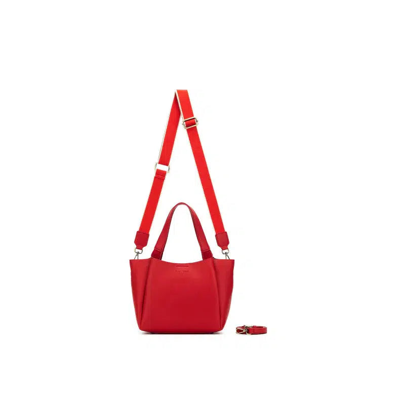 Mini Evelyn Red 3 Piece Hobo Tote-Bags & Clutches-Black Caviar Designs-The Bay Room