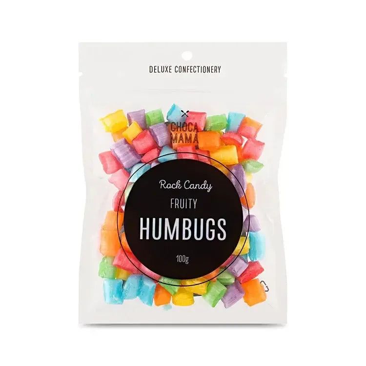 Mini Fruit Humbugs Mini Bag 100g-Gourmet Food & Drink-Chocamama-The Bay Room