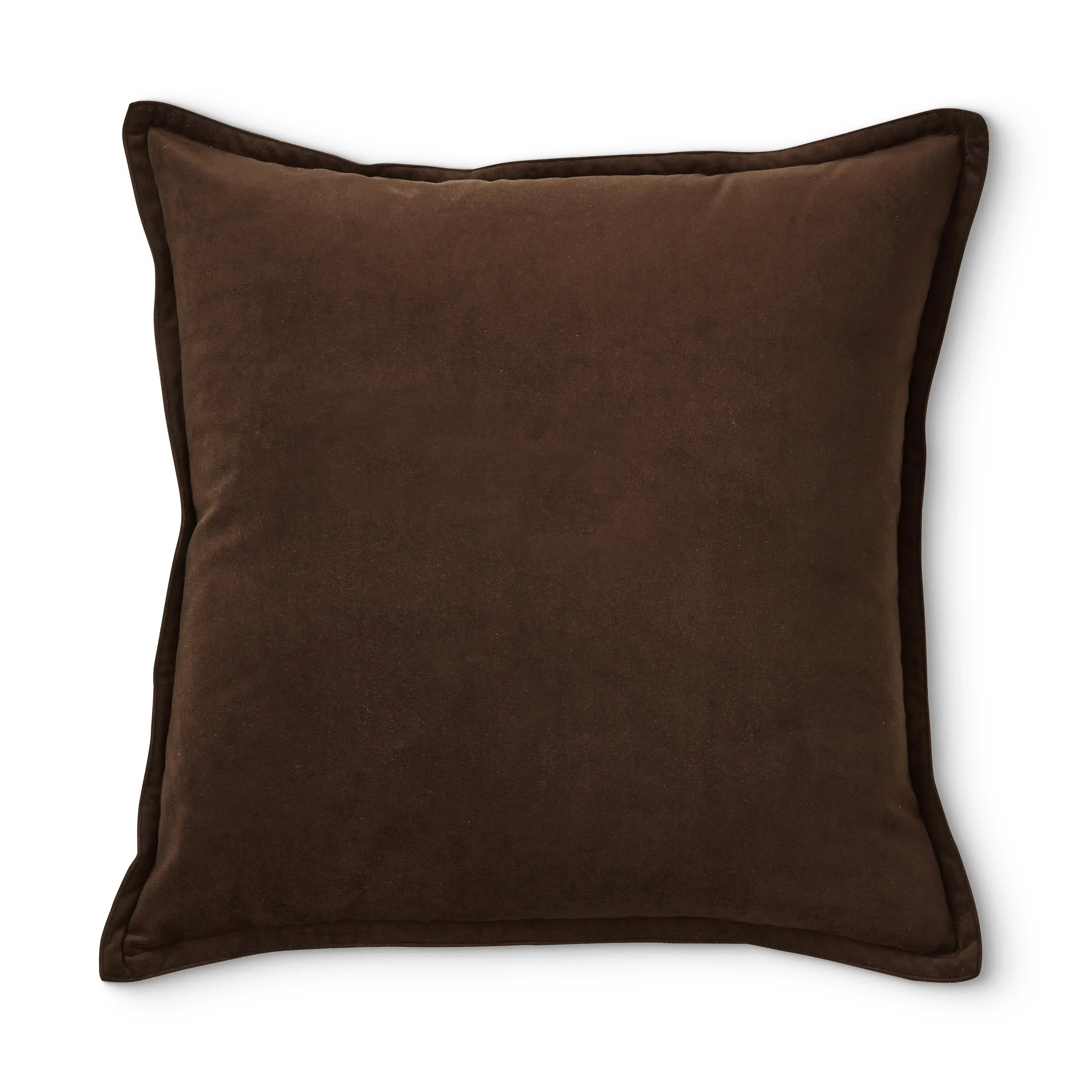 Mira Velvet Chocolate Cushion 50x50cm-Soft Furnishings-Madras Link-The Bay Room